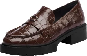 Coach Women's Leah Embossed Croc Loafer