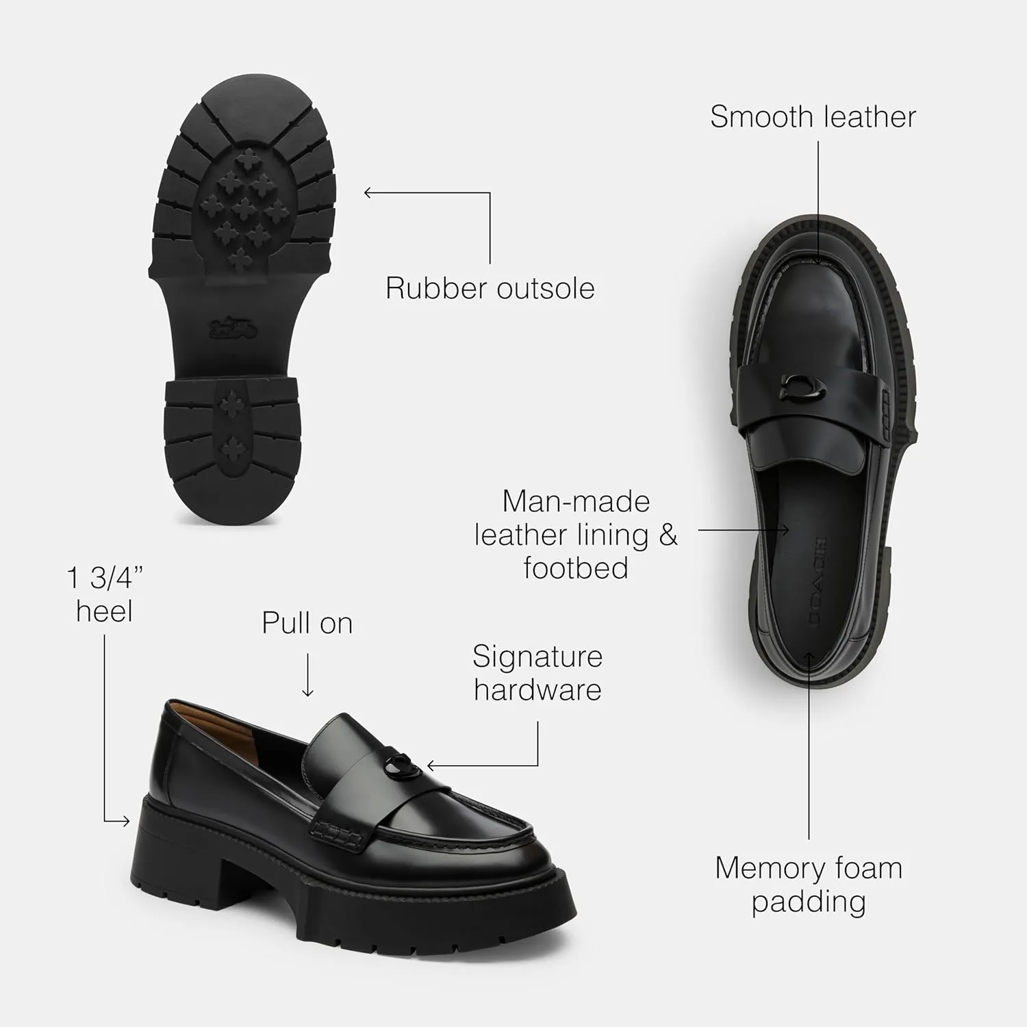 Coach Women's Leah Platform Loafer