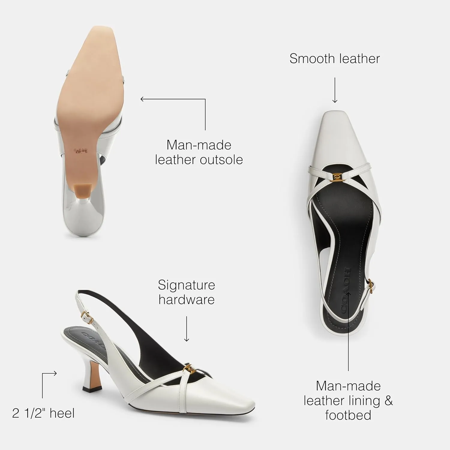 COACH Women's Rowyn Slingback Pump