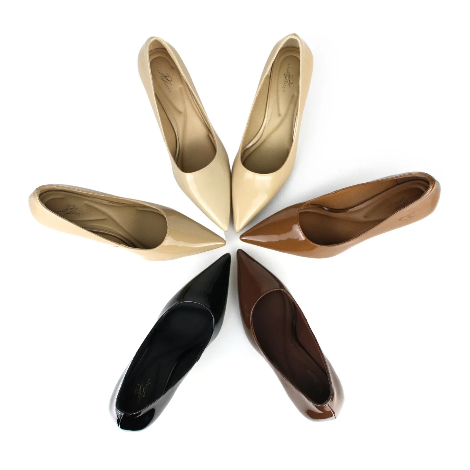 Cocoa Tiffany Patent Leather Pump