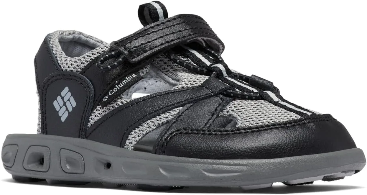 Columbia Youth Techsun Wave Sandal, Black/Steam, 13