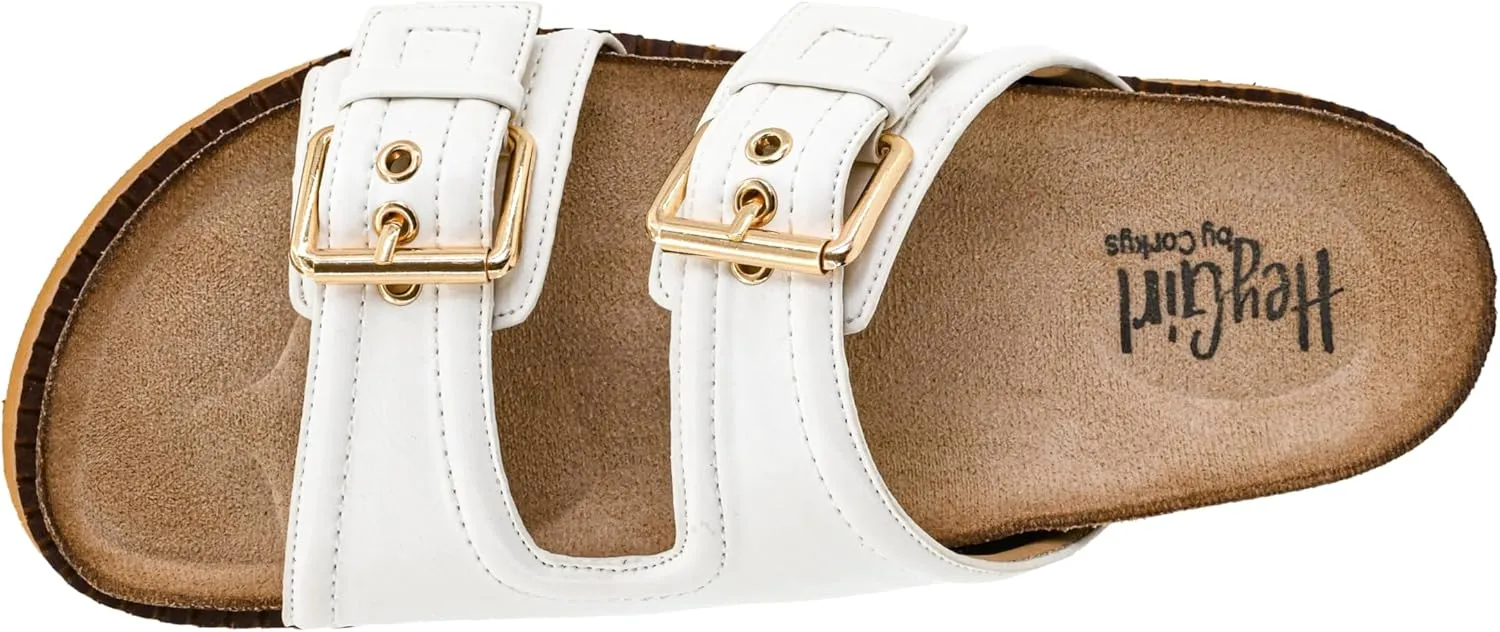 Corkys Footwear Hey Girl Women's Conceited Two-Strap Sandal | Comfortable Soft Insoles and Two Straps With Adjustable Buckles | Stylish For Everyday Wear