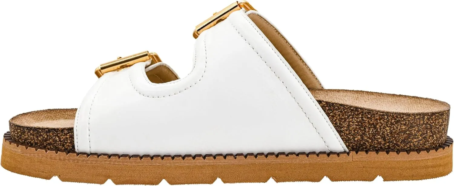 Corkys Footwear Hey Girl Women's Conceited Two-Strap Sandal | Comfortable Soft Insoles and Two Straps With Adjustable Buckles | Stylish For Everyday Wear