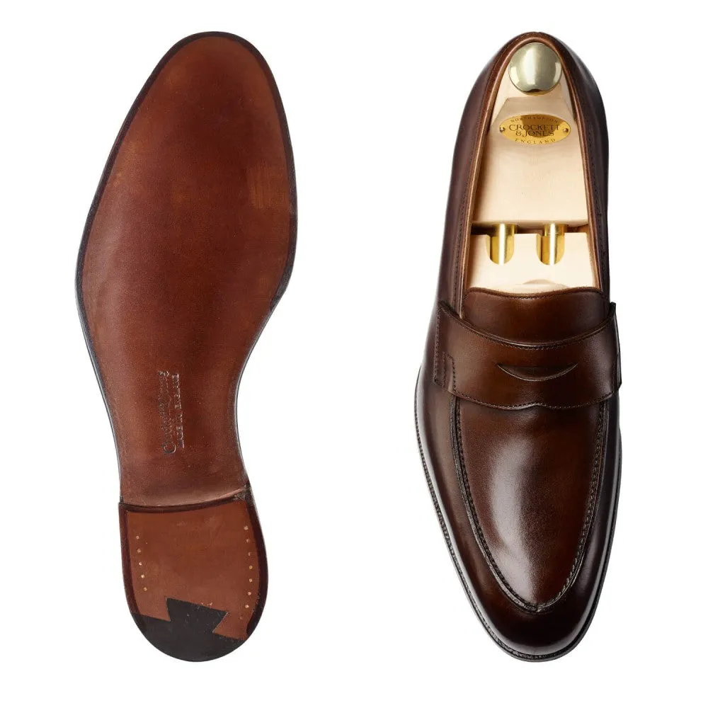 Crawford Dark Brown Antique Calf, Crockett & Jones