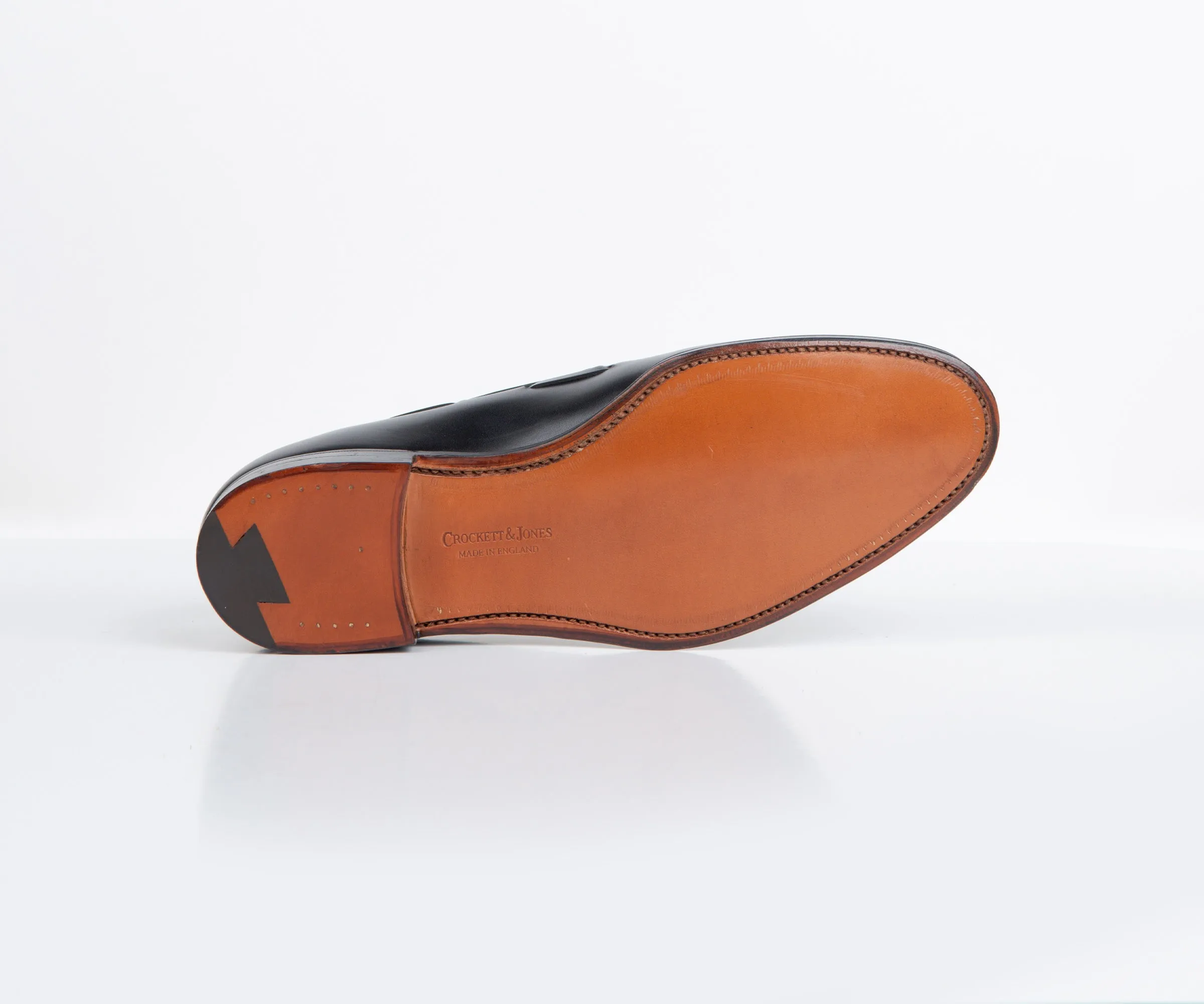 Crockett & Jones 'Cavendish' BURNISHED CALF LEATHER LOAFERS BLACK