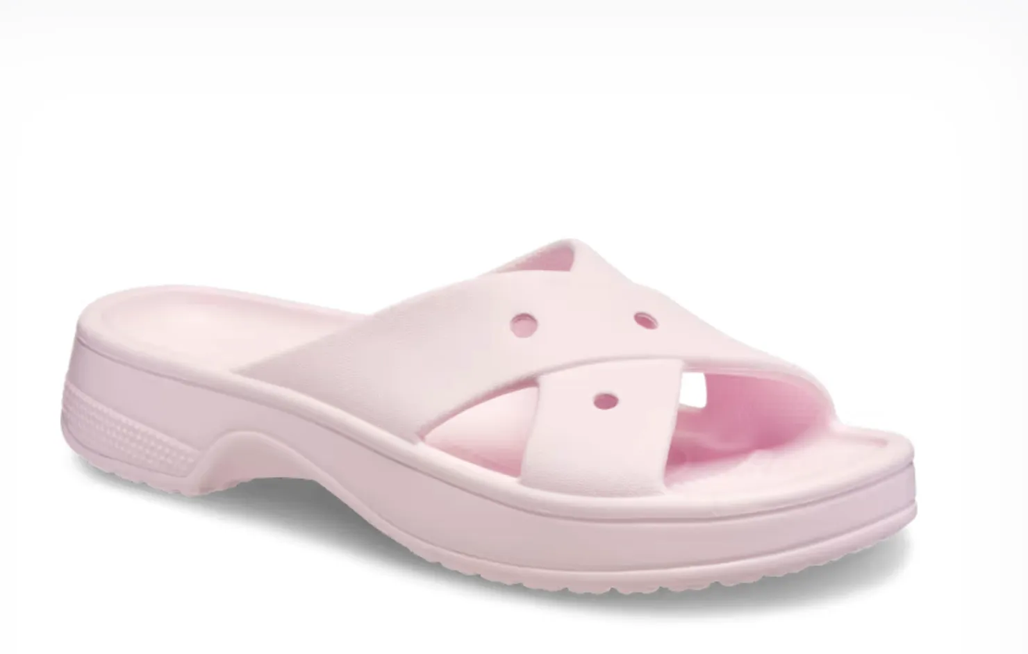 Crocs Women Classic Cross Strap In Pink Milk (Pre-Order)