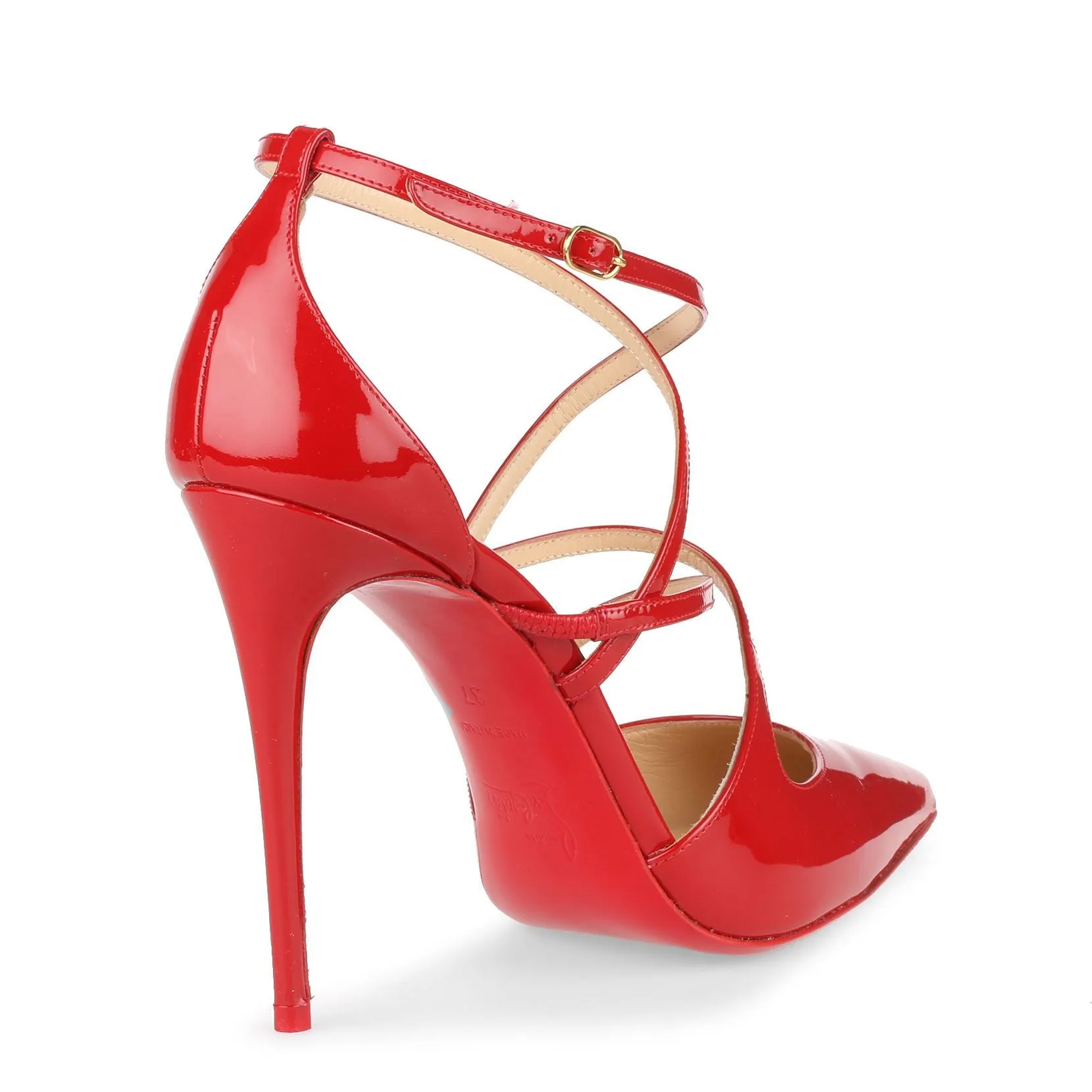 Crossfliketa 100 red patent leather pumps
