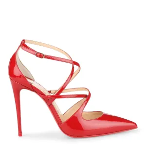 Crossfliketa 100 red patent leather pumps