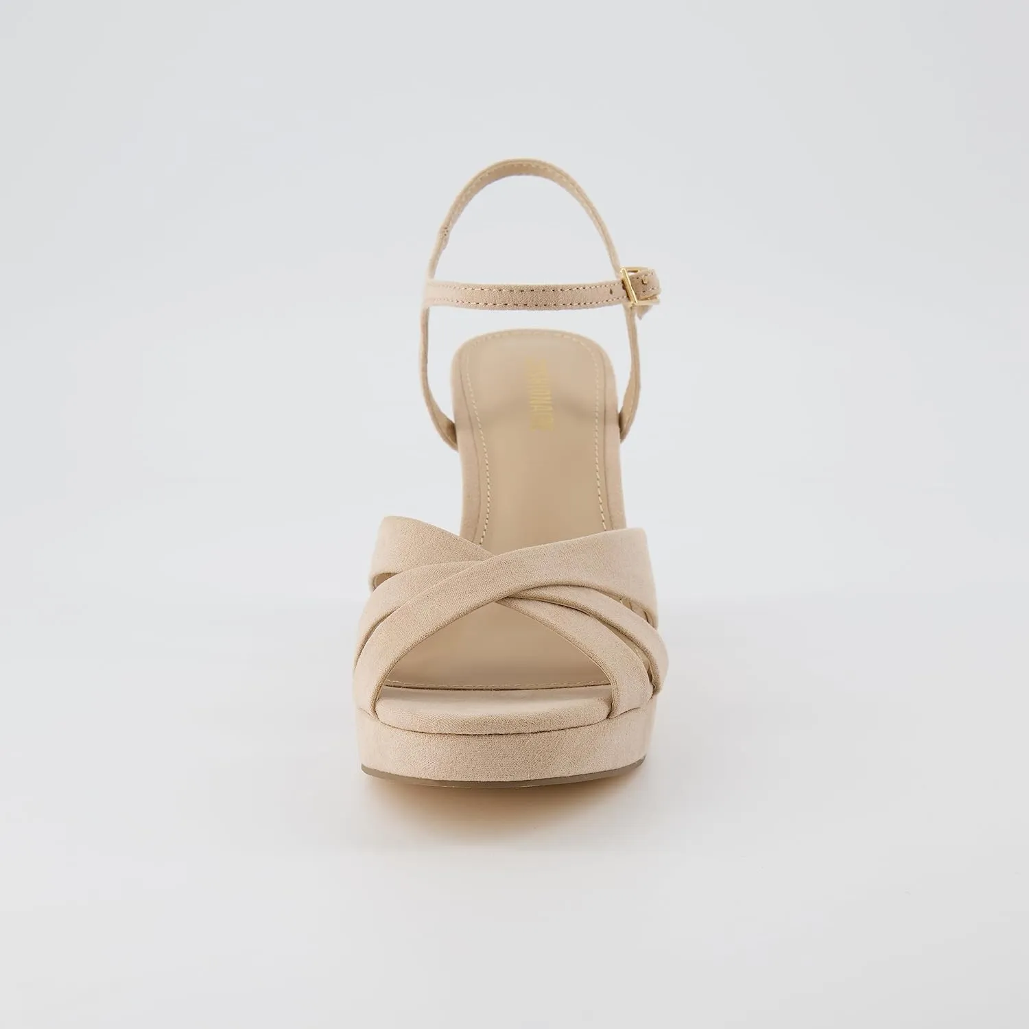 CUSHIONAIRE Women's Mood Platform Dress Sandal  Memory Foam and Wide Widths Available