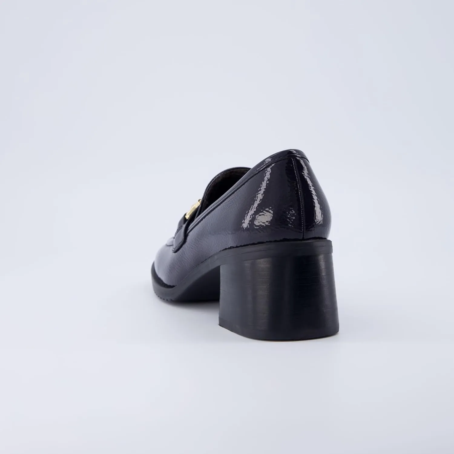 CUSHIONAIRE Women's Royal Block Heel Loafer  Memory Foam, Wide Widths Available