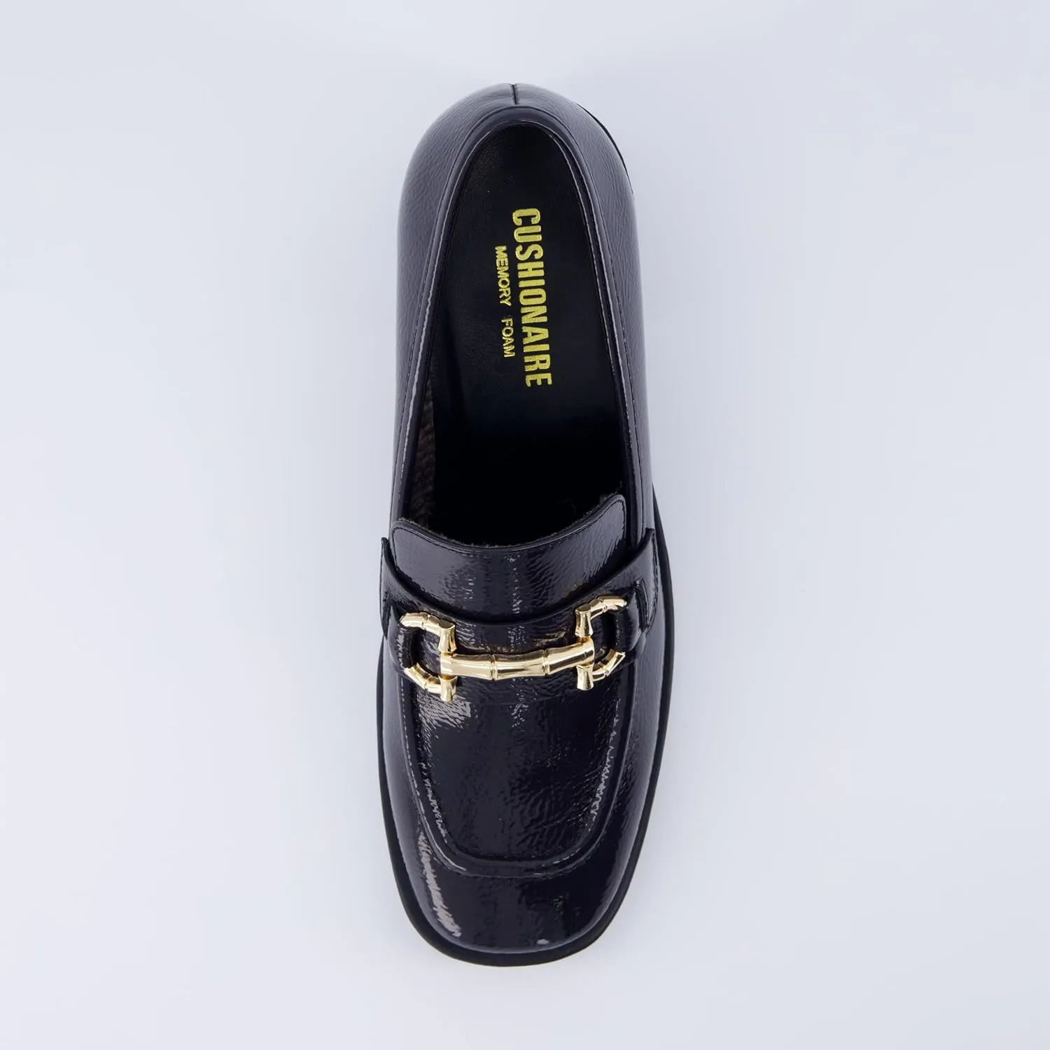 CUSHIONAIRE Women's Royal Block Heel Loafer  Memory Foam, Wide Widths Available