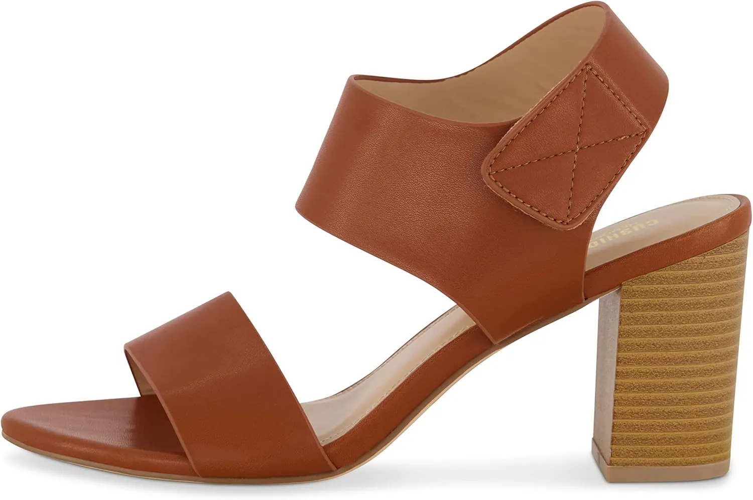 CUSHIONAIRE Women's Talent cut out heel sandal  Memory Foam and Wide Widths Available