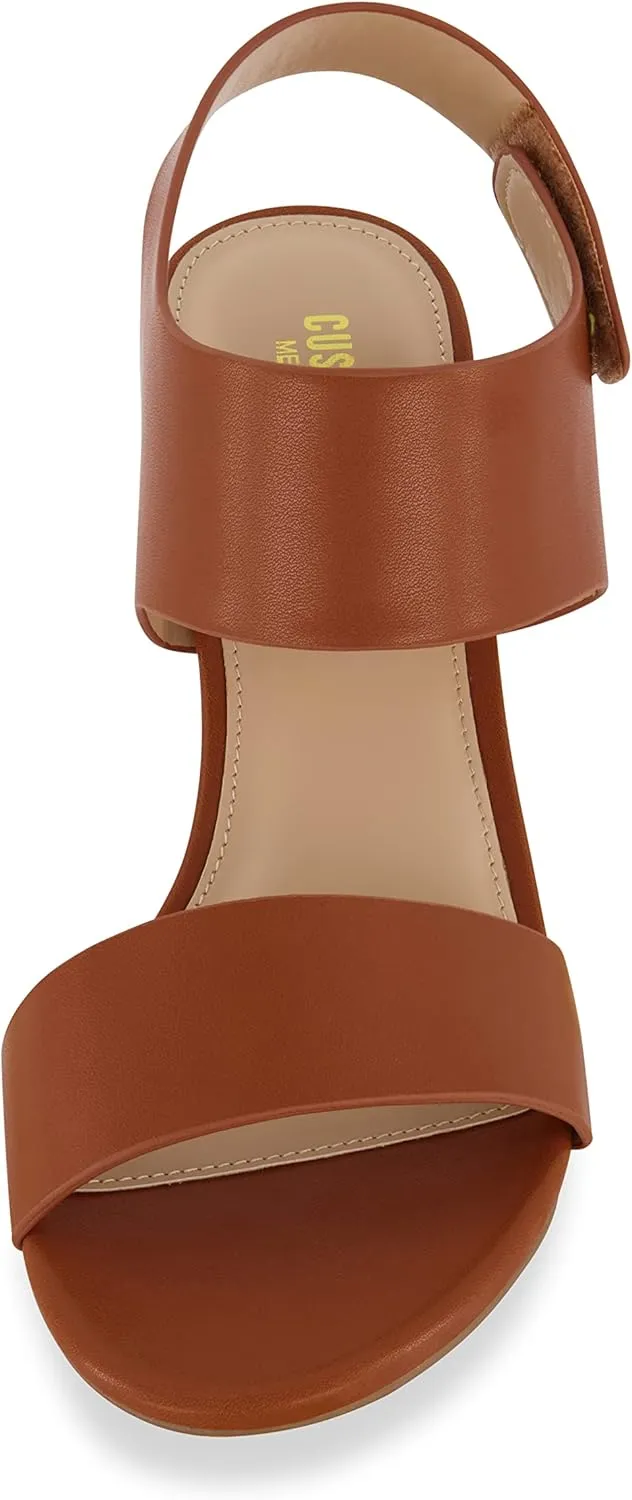 CUSHIONAIRE Women's Talent cut out heel sandal  Memory Foam and Wide Widths Available