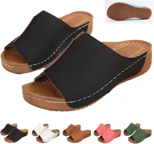 Damping Sole Upgradation Stretch Lightweight Sandals Orthopedic Wedge Sandals for Women Arch Support Walking Summer Shoes