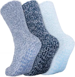 Daventry Thick Fuzzy Grippy Socks for Women and Men | Slipper Socks for Women | No Slip Non Skid Grip