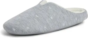 Dearfoams Women's Dori Cozy Jersey Notch Clog Slipper