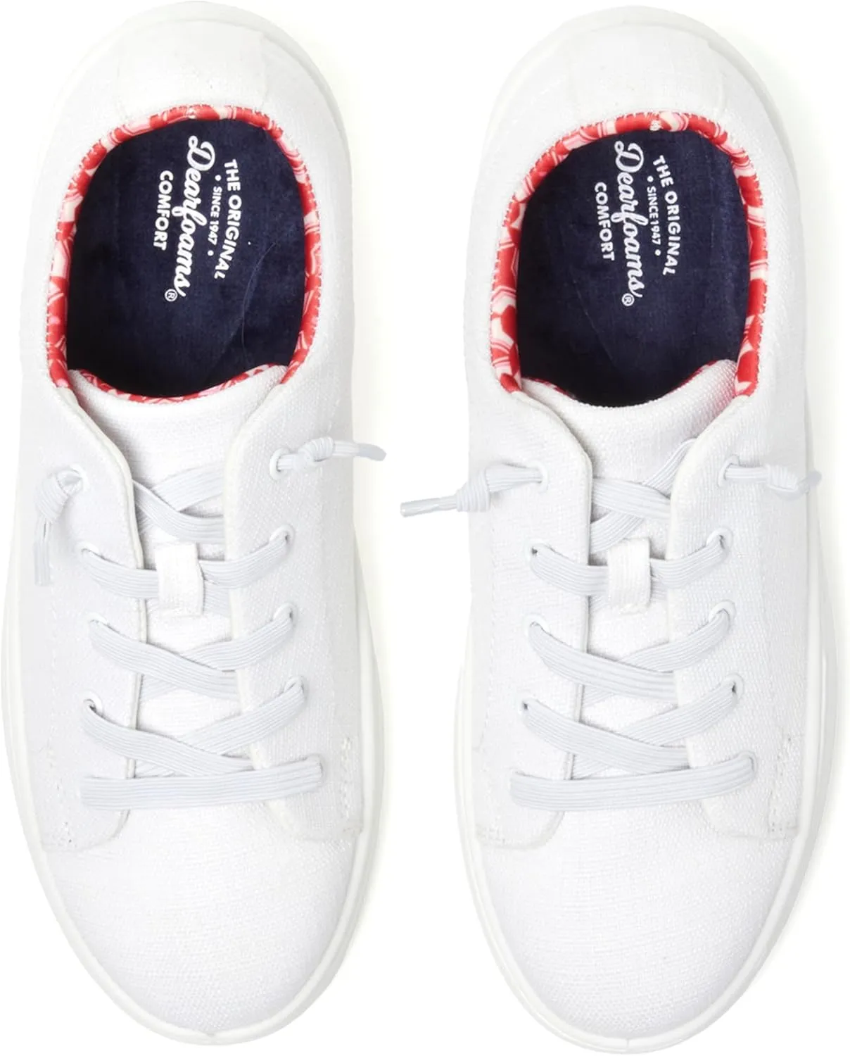 Dearfoams Women's Shoes-Mabel Lightweight Comfortable Easy Slip on Sneaker with Arch Support