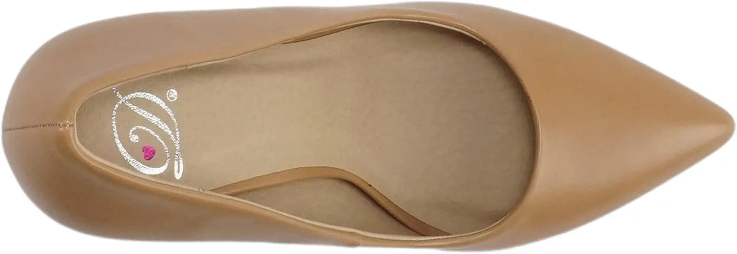 Delicious “Cindy” ~ Women Pointed Toe Slip On Stiletto High Heel Pump Shoe