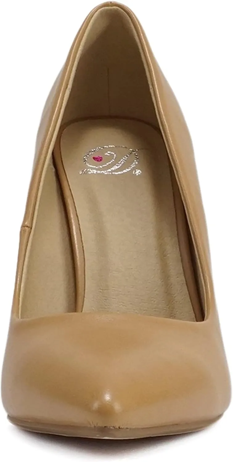 Delicious “Cindy” ~ Women Pointed Toe Slip On Stiletto High Heel Pump Shoe