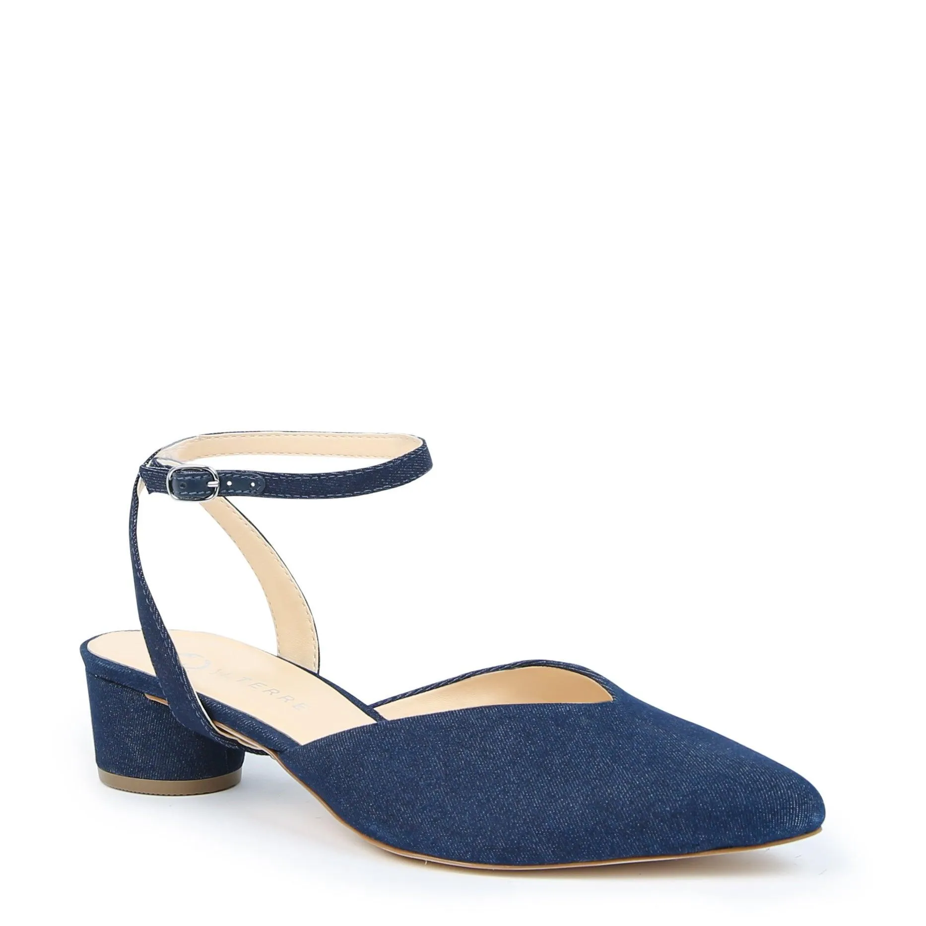 Denim V Slide   Marilyn Strap