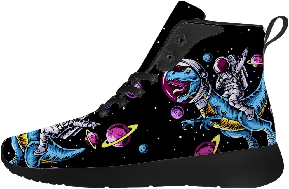 Dinosaur Shoes for Women Men High Top Sneakers High Top Shoes Gifts for Him Her