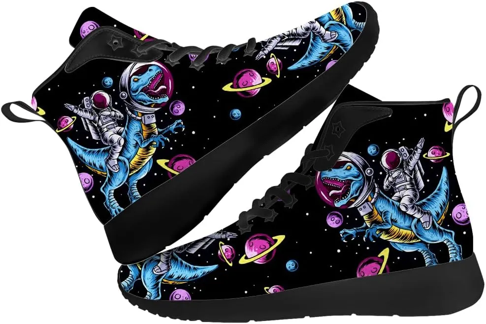 Dinosaur Shoes for Women Men High Top Sneakers High Top Shoes Gifts for Him Her