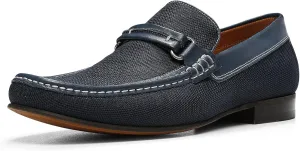 Donald Pliner Donnie Men’s Slip-On Loafer - Stacked Heel – Classic Dress Loafers for Men, Memory Foam Insole, Slip-On Shoes for Men, Comfortable Dress Shoes