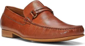 Donald Pliner Donnie Men’s Slip-On Loafer - Stacked Heel – Classic Dress Loafers for Men, Memory Foam Insole, Slip-On Shoes for Men, Comfortable Dress Shoes