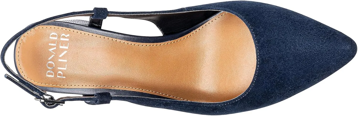 Donald Pliner Women’s SHANIE Slingback Pump Heel, 2" Block Heel Shoes for Comfort, Women’s Heels with Padded Insole