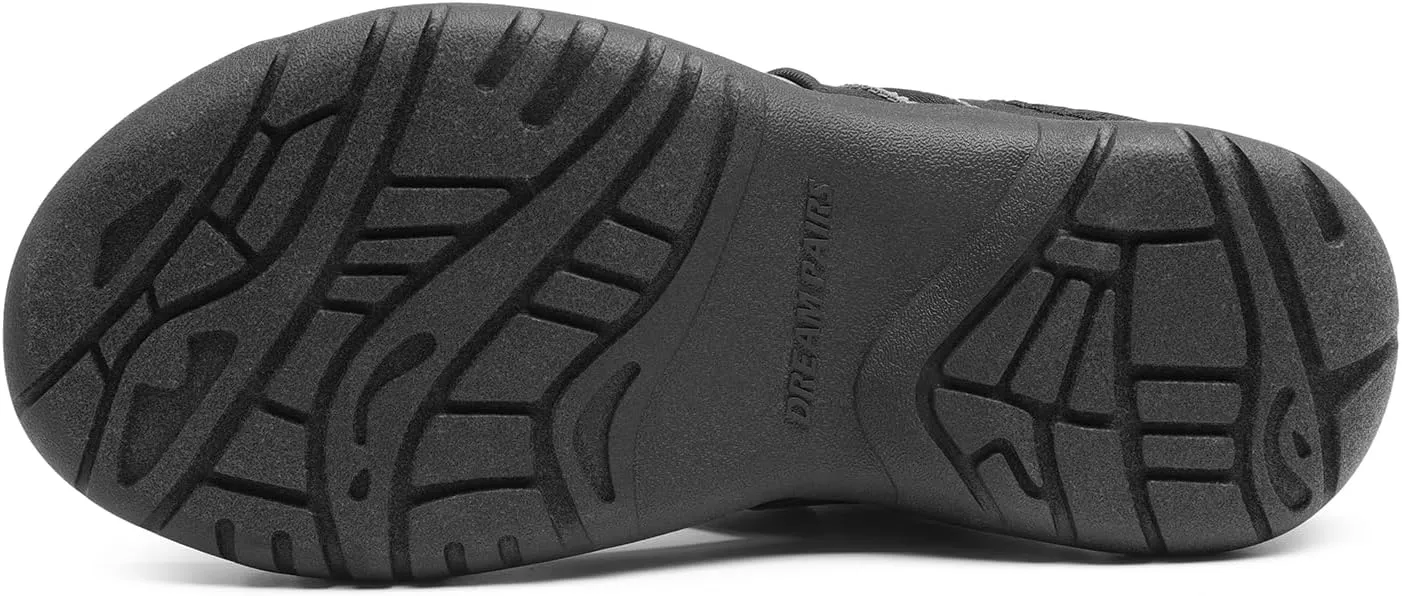 DREAM PAIRS Women's Athletic Sport Walking Slide Sandals Split-toe Beach Comfort Hiking Casual Outdoor Water Slip On Summer Shoes