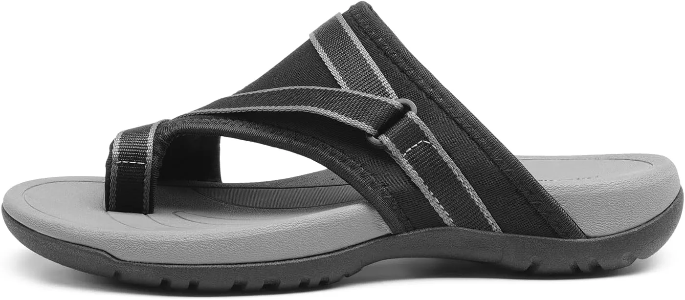 DREAM PAIRS Women's Athletic Sport Walking Slide Sandals Split-toe Beach Comfort Hiking Casual Outdoor Water Slip On Summer Shoes