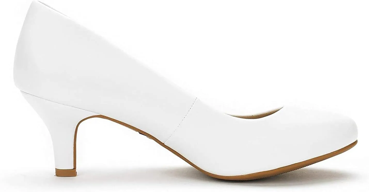 DREAM PAIRS Women's Dress Comfortable Low Heel Pump Shoes