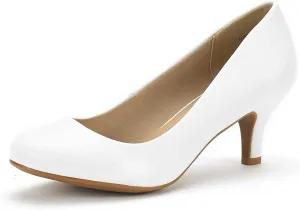 DREAM PAIRS Women's Dress Comfortable Low Heel Pump Shoes