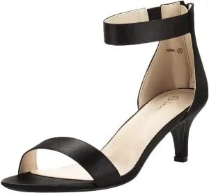 DREAM PAIRS Women's Fiona Fashion Stilettos Open Toe Pump Heeled Sandals