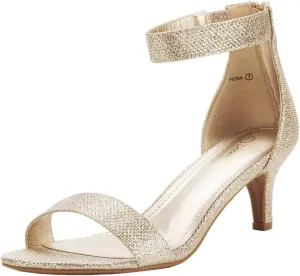 DREAM PAIRS Women's Fiona Fashion Stilettos Open Toe Pump Heeled Sandals