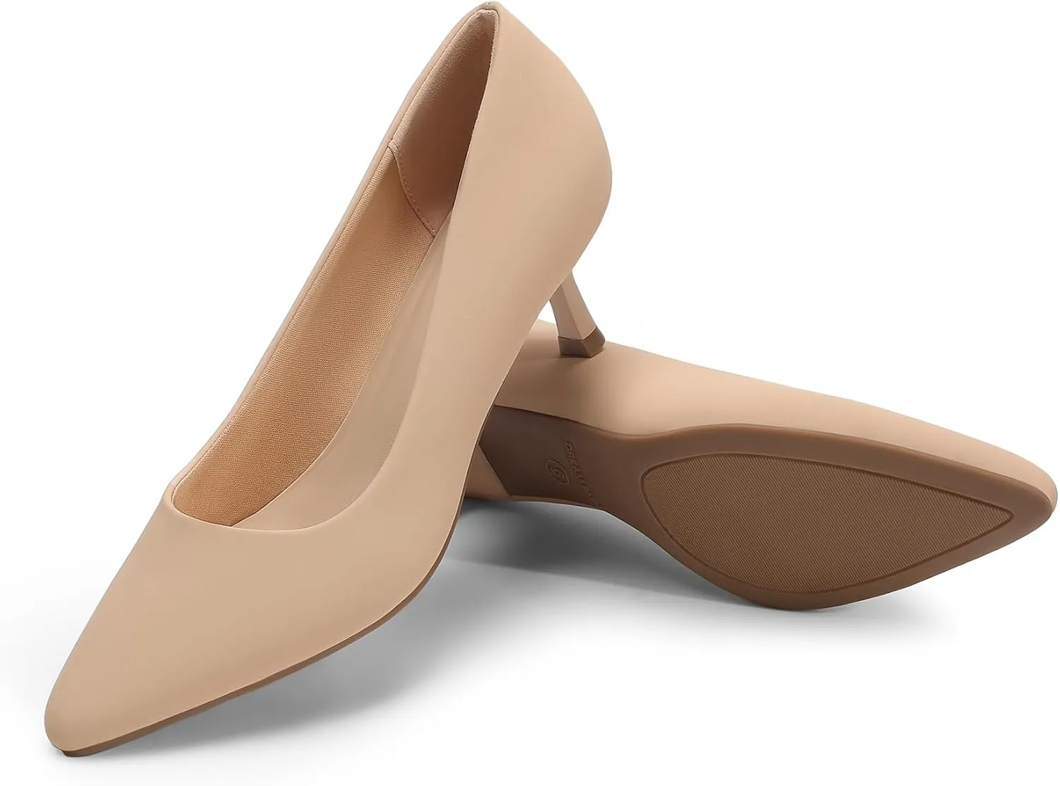 DREAM PAIRS Women's Pumps Closed Toe Pointed Toe Kitten Heels for Women Party Dance Wedding Dress Shoes for Women