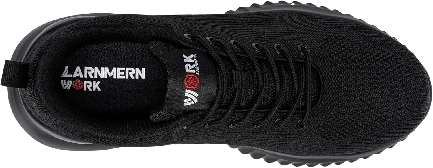 DYKHMILY Steel Toe Shoes for Men Lightweight Work Shoes Comfortable Safety Shoes Air Cushion Construction Shoes