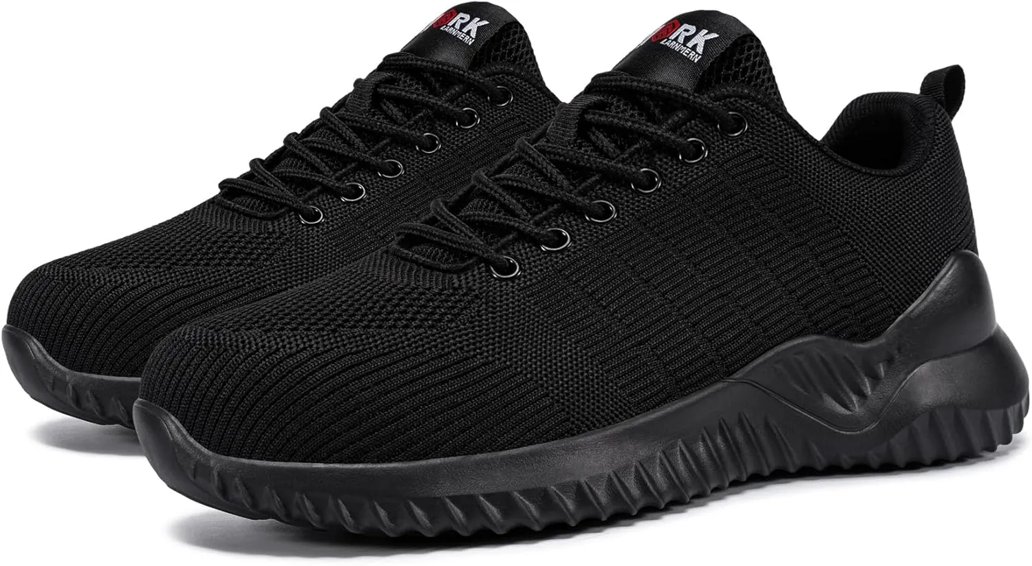 DYKHMILY Steel Toe Shoes for Men Lightweight Work Shoes Comfortable Safety Shoes Air Cushion Construction Shoes