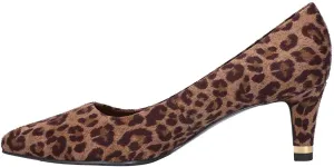 Easy Street Pointed Women's Pump 8.5 B(M) US Tan-Snake