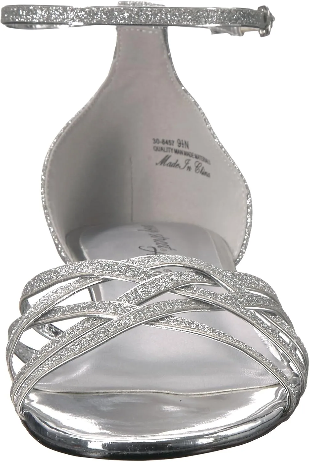Easy Street Womens Tarrah Faux Leather Crossover Wedge Sandals