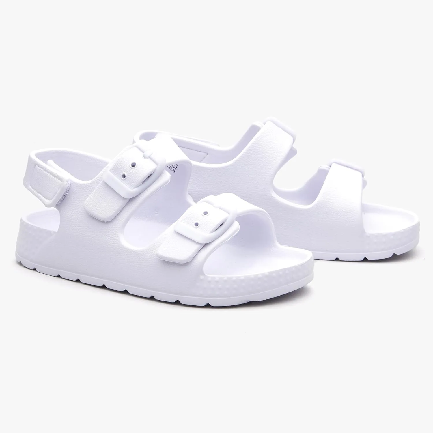 EasyStar Boys and Girls Lightweight Dual-Adjustable Sandal Buckles With Hook and Loop Heel Closure