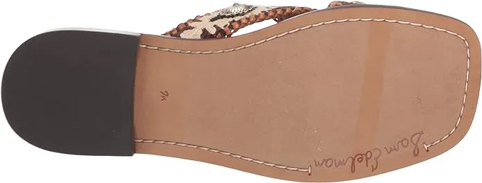 Edelman Sandals Slides Squared On Multi Flats Affordable Brown Sam Hagen Verified secure Slip Toe Open