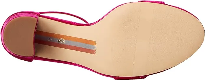 Edelman Toe Strap Sandals Sam Heeled Wide Yaro Round Block Open Raspberry Tailored selection Last-minute opportunity Ankle