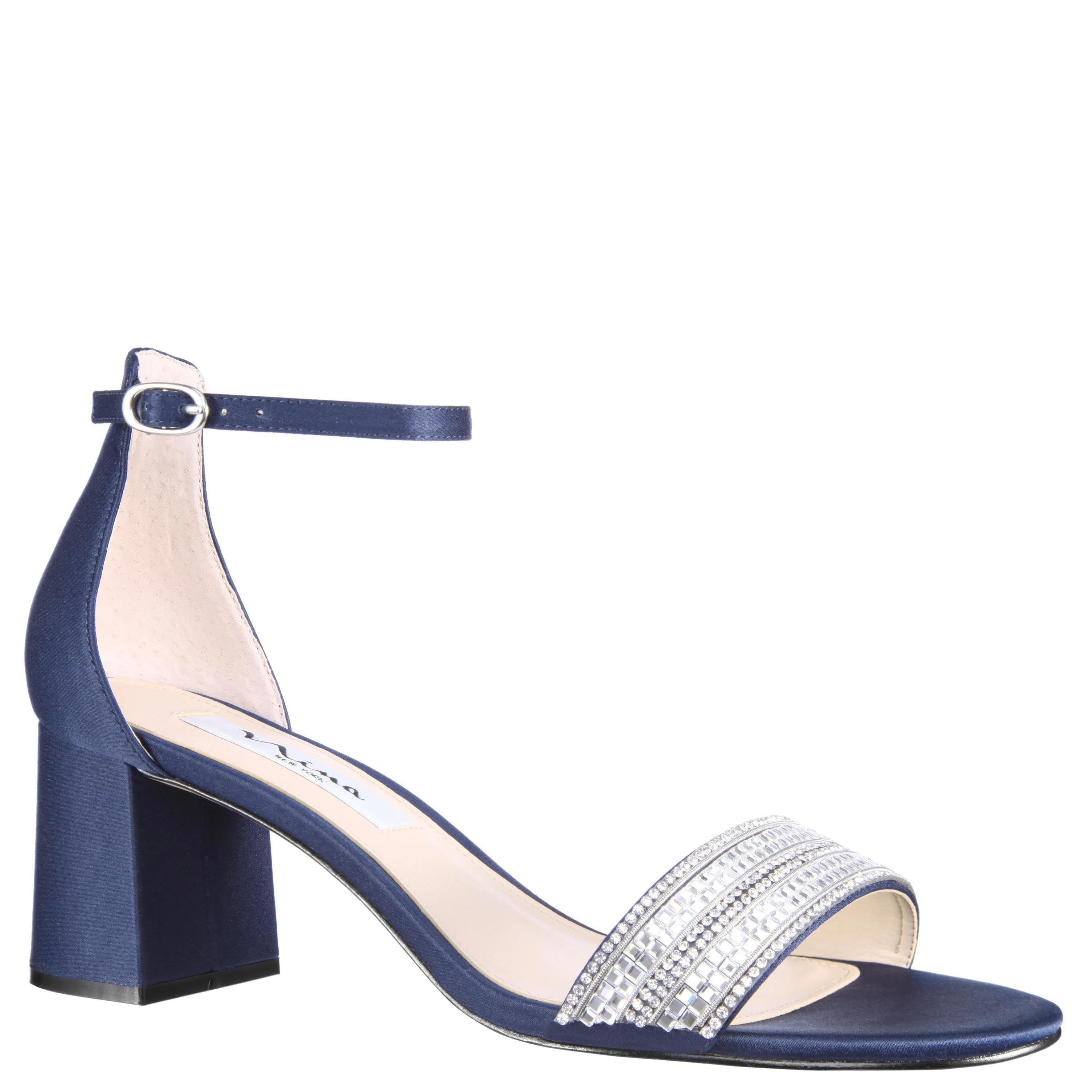 ELENORA-NEW NAVY SATIN