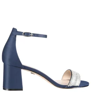 ELENORA-NEW NAVY SATIN