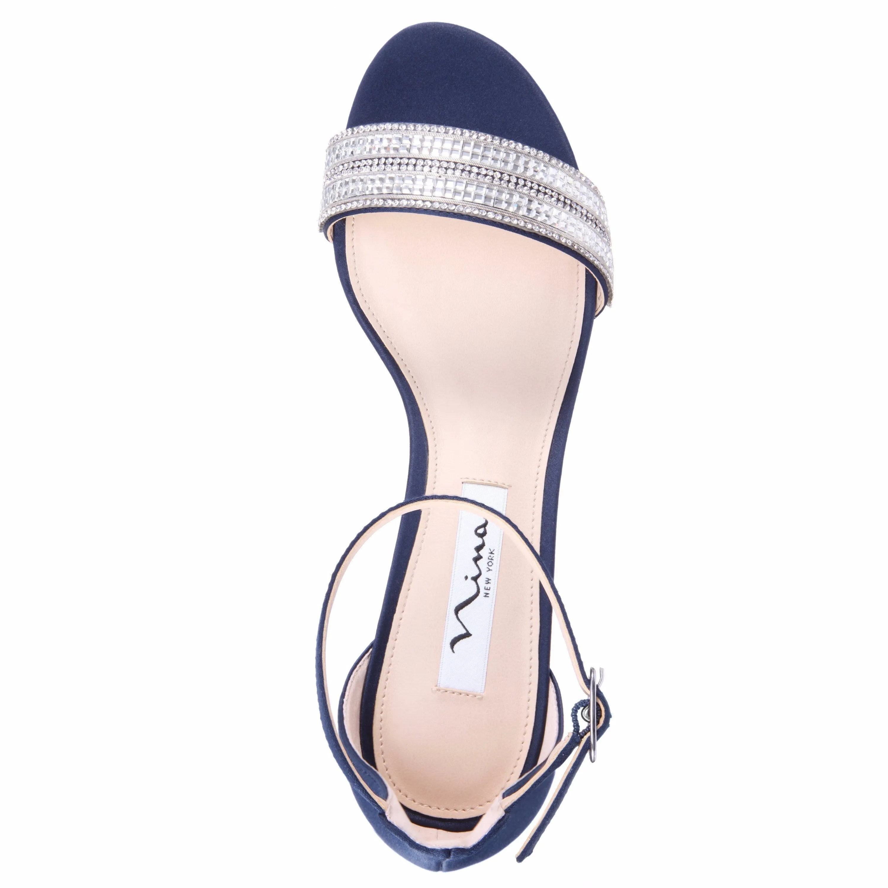 ELENORA-NEW NAVY SATIN