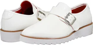 Enzo Romeo FREL Men's Patent Monk Strap Buckle Slip On Loafer Dress Shoes