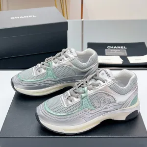Fabric Ending soon 149789 In Sneaker Mesh Grey CHANEL Localized shipping
