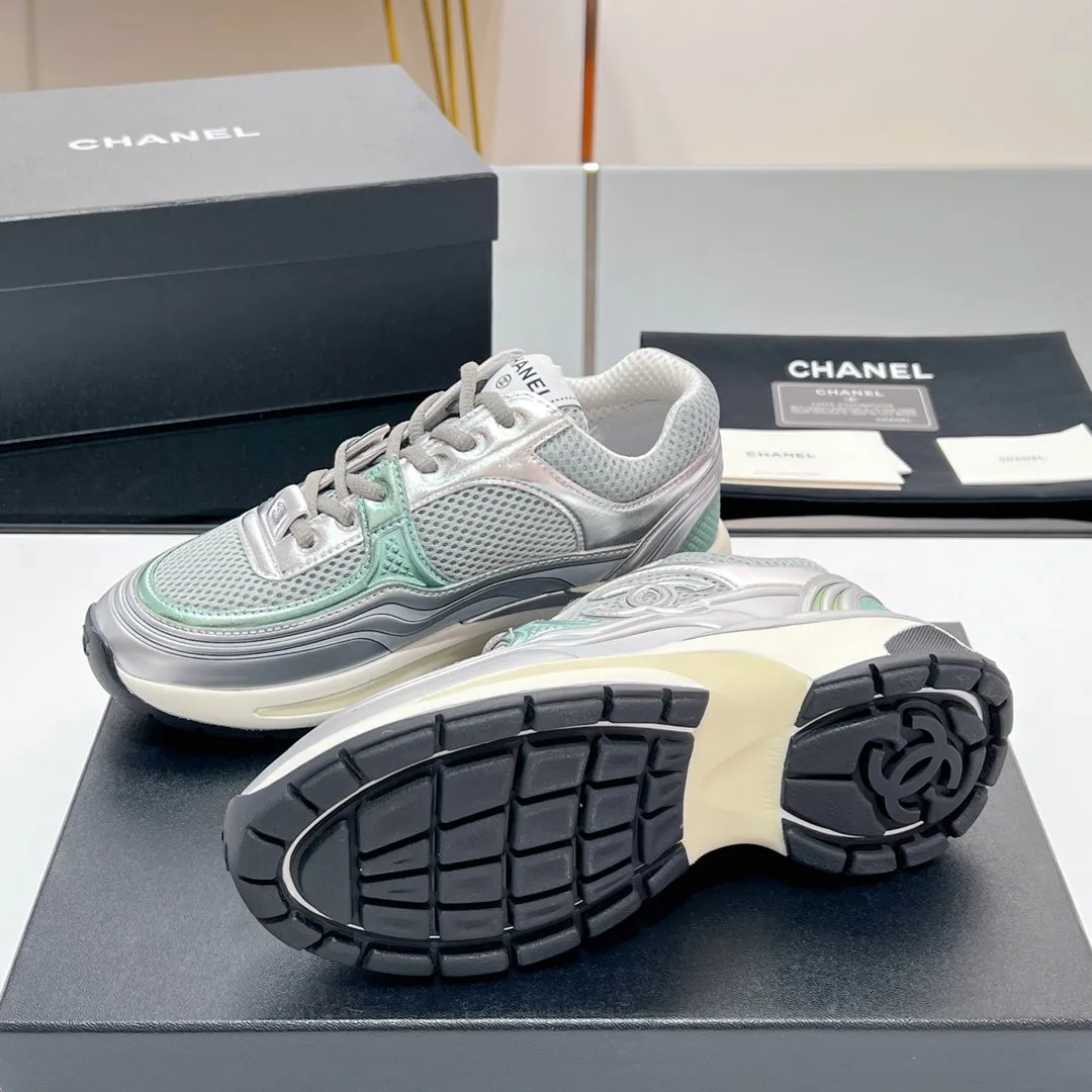 Fabric Ending soon 149789 In Sneaker Mesh Grey CHANEL Localized shipping