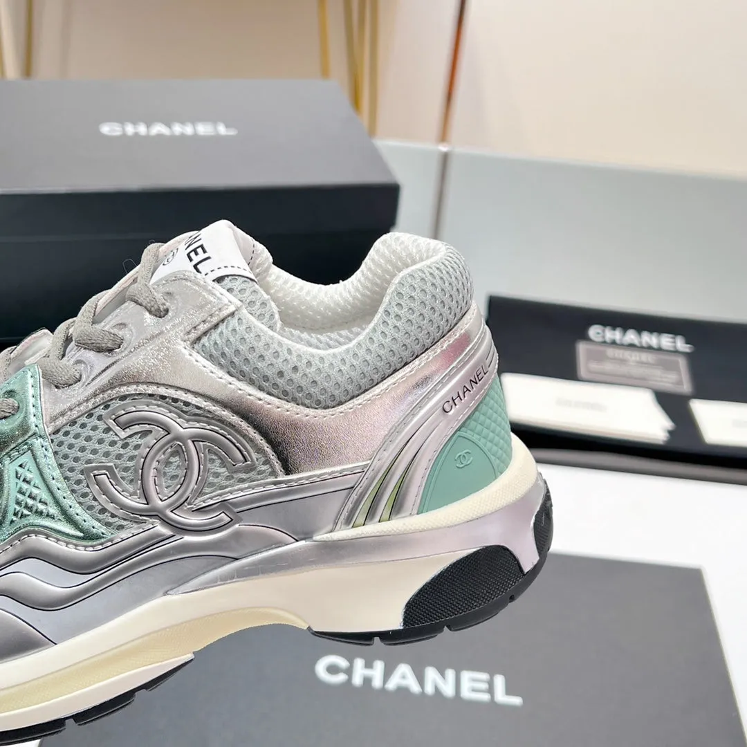 Fabric Ending soon 149789 In Sneaker Mesh Grey CHANEL Localized shipping